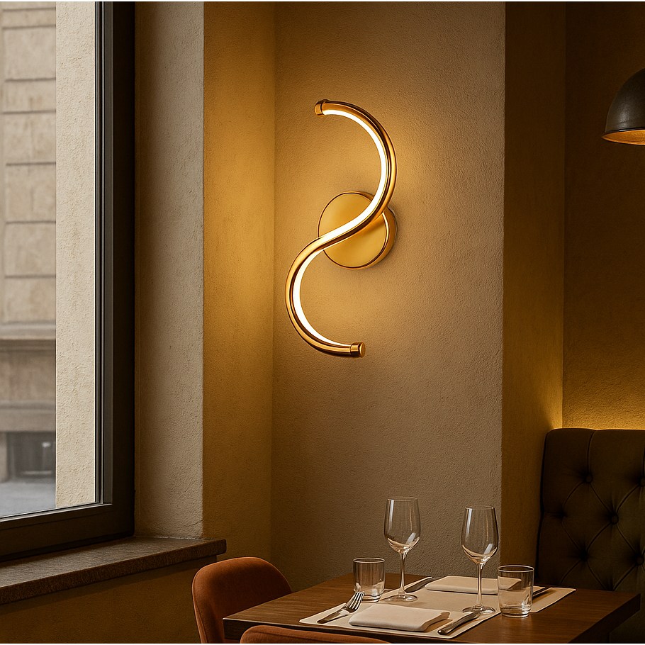 11W Chrome Wall Lamp - 3000K Warm