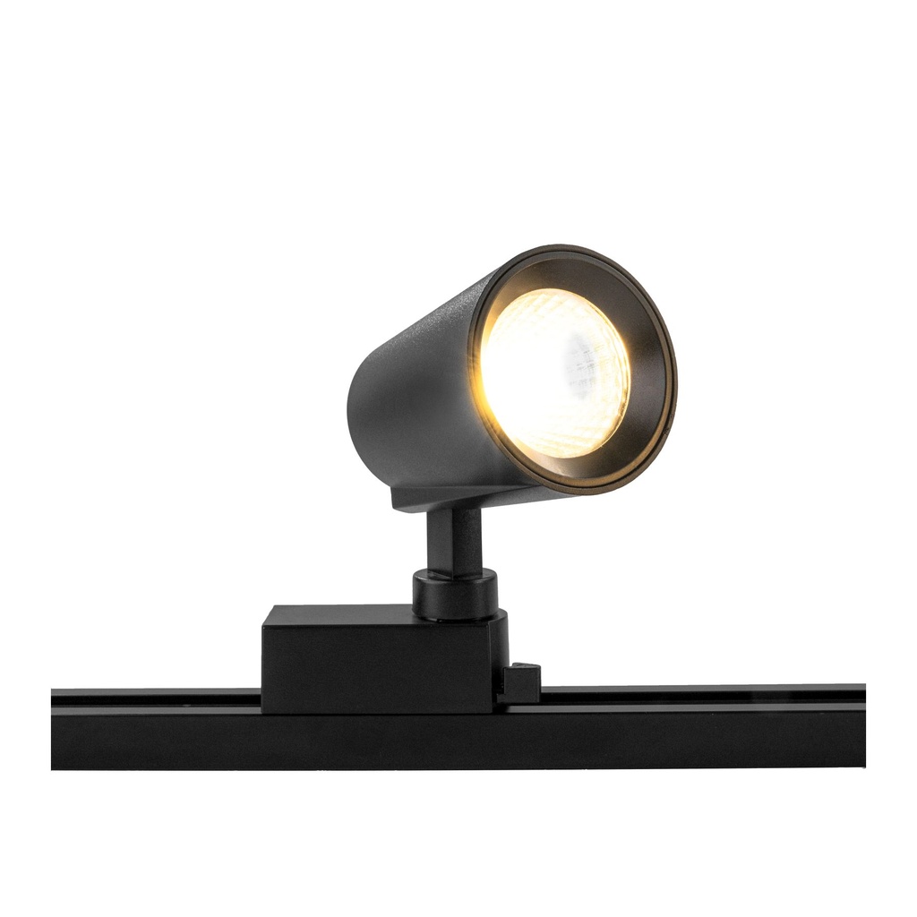 10W Black Track Light - 3000K Warm