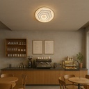 LM-1899-50A Coffee-Inspired Round LED Ceiling Plate