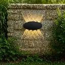 LM-23100-BK-8W-WW Black Oval Wall Light