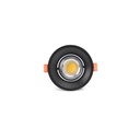 Adjustable Black Round Single Spot Light - Directional Lighting