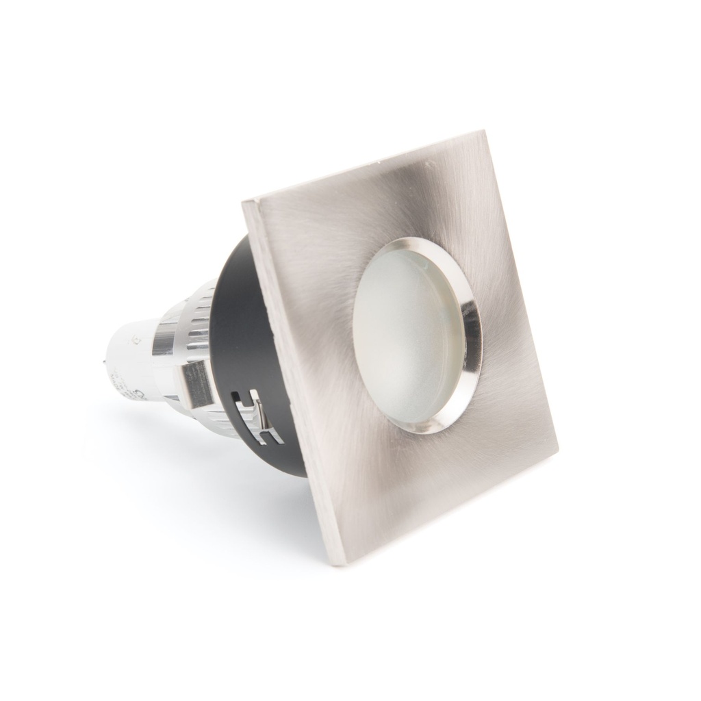 كشاف سبوت معدن مربع كروم مقاوم للماء - متين وأنيق