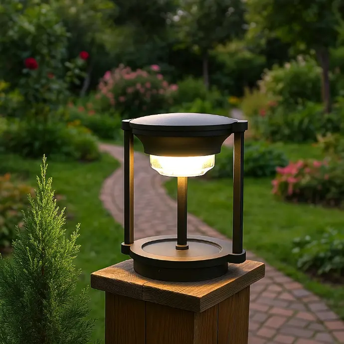 LM-2094YD-HG-P-BK Fence Lantern