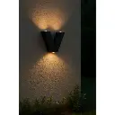 3W Black Aluminum Up & Down Wall Light - Compact Design