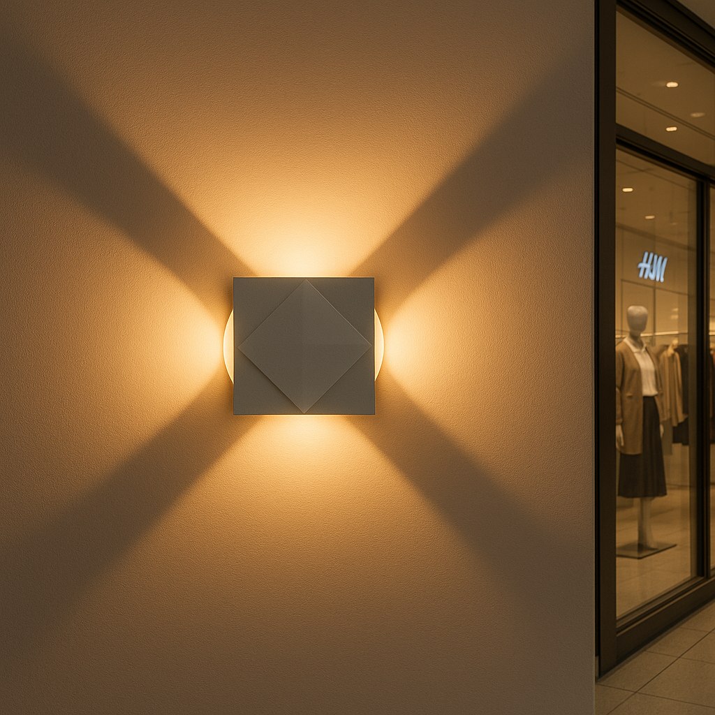 12W White / Gold Wall Lamp with COB LED - Stylish and Bright