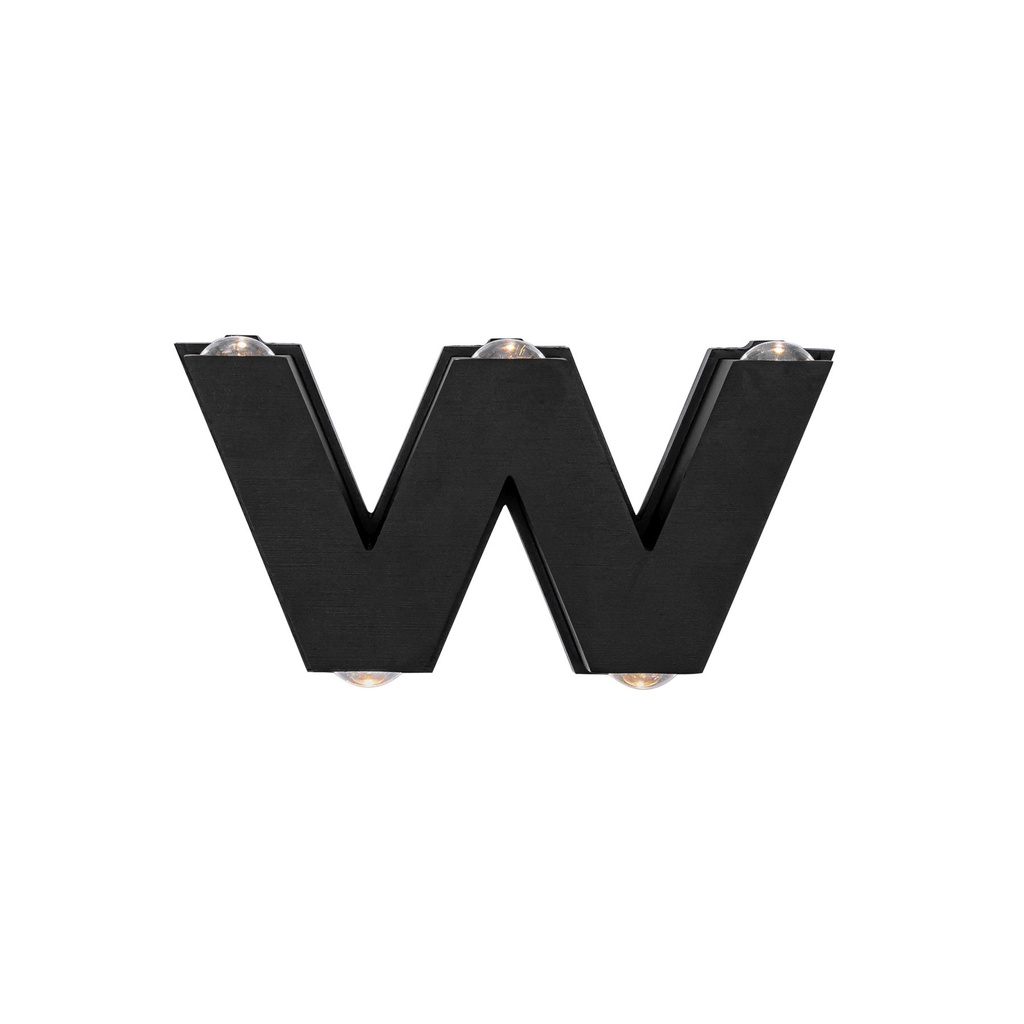 ابليك أسود من الألومنيوم بإضاءة اب اند داون بقوة 6 واط - إضاءة خارجية أنيقة