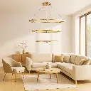 نجفة LED ذهبي246W - وورم 3000K