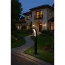 12W Black Bollard Light - 3000K Warm