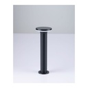 12W Black Bollard Light - 3000K Warm