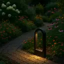 10W Black Bollard Light - 3000K Warm