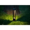 15W Black Bollard Light - 3000K Warm