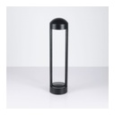 15W Black Bollard Light - 3000K Warm