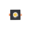 Black Square Single Spotlight - LM-B016-1-BK - 44W Recessed Lighting