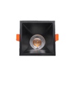 Black Square Single Spot Light - Minimalist Design for Modern Interiors