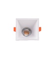 LM-16-SQ-SINGLE-WH White Square Recessed Spot Light