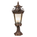 Vintage Brass Outdoor Surface-Mount Lantern