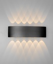 Six-Direction Outdoor Wall Lamp - 12x1W LED - 3000K Warm