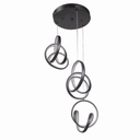 LED Black Pendant Ceiling Light Fixture LM-0058-D35