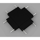 Ultra Magnetic Track 4-Way Connector