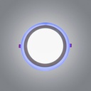 18W LED Recessed Acrylic Panel Light with Dual Color Ring
