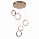 LED Ceiling Light Fixture - Modern Gold Design - 40W Warm Light