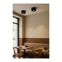 10W Cylinder Ceiling Spotlight Available in Round and Box Shape - Black / White