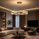 LM - 933 - 50 CM - FGD - 62Wx2 - CRYSTAL LED CHANDELIER - ( 62 )