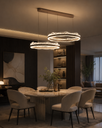 LM - 933 - 4+6B - 40+60 CM - FGD - 126Wx2 - CRYSTAL LED CHANDELIER - ( 62 )