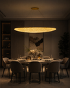 LM - 6341/100*19 - GOLD- 96W - CRYSTAL LED CHANDELIER - ( 64 )