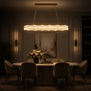 LM - 928 - 100*30 CM - CHAMPAGNE- 104Wx2 - CRYSTAL LED CHANDELIER - ( 62 )