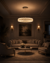 LM - A960 - 50 CM - FGD - 62Wx2 - CRYSTAL LED CHANDELIER - ( 62 )