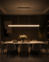 LM - 958 - 100 CM - FGD - 20Wx2 - CRYSTAL LED CHANDELIER - ( 62 )