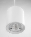 White Cylinder Spot Light - 25W LED - Modern Design for Interiors