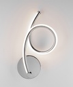 12W Chrome Wall Lamp - 3000K Warm