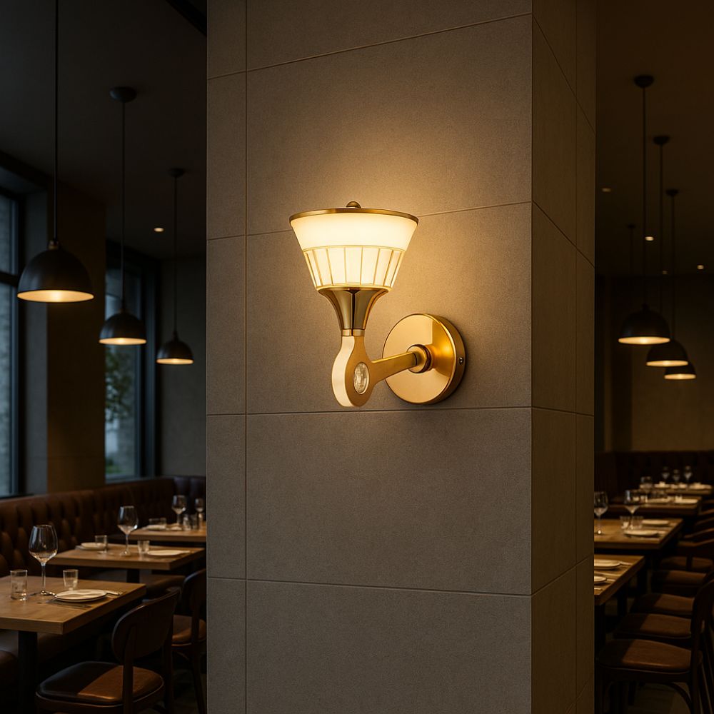 LM-210-1 Gold Wall Lamp with Warm Light | Lamps.eg