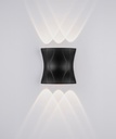 6W Black Aluminum Up & Down Wall Light - Modern Outdoor Lighting