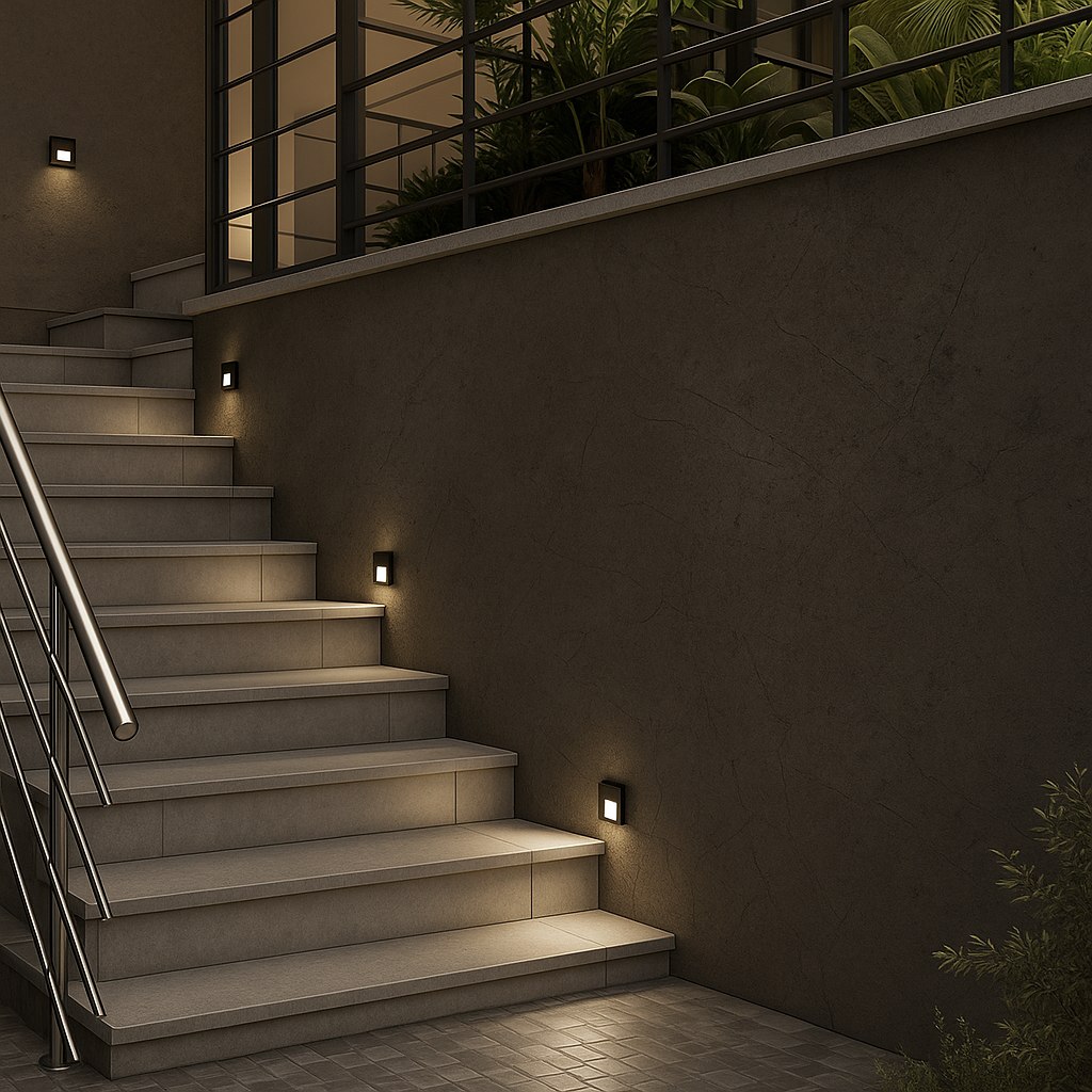 3W Square Step Light with SMD LED - with Sensor - Bright and Functional ...