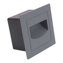 3W Grey Square Step Light with SMD LED - Modern and Durable