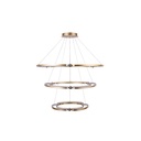 246W Gold LED Chandelier - 3000K Warm