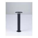 12W Black Bollard Light - 3000K Warm