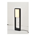 2x12W Black Bollard Light - 3000K Warm