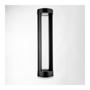 15W Black Bollard Light - 3000K Warm