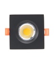 Black Square Single Spotlight - LM-B016-1-BK - 44W Recessed Lighting