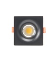 Black Square Single Spotlight - LM-B018-BK - 44W Recessed Lighting